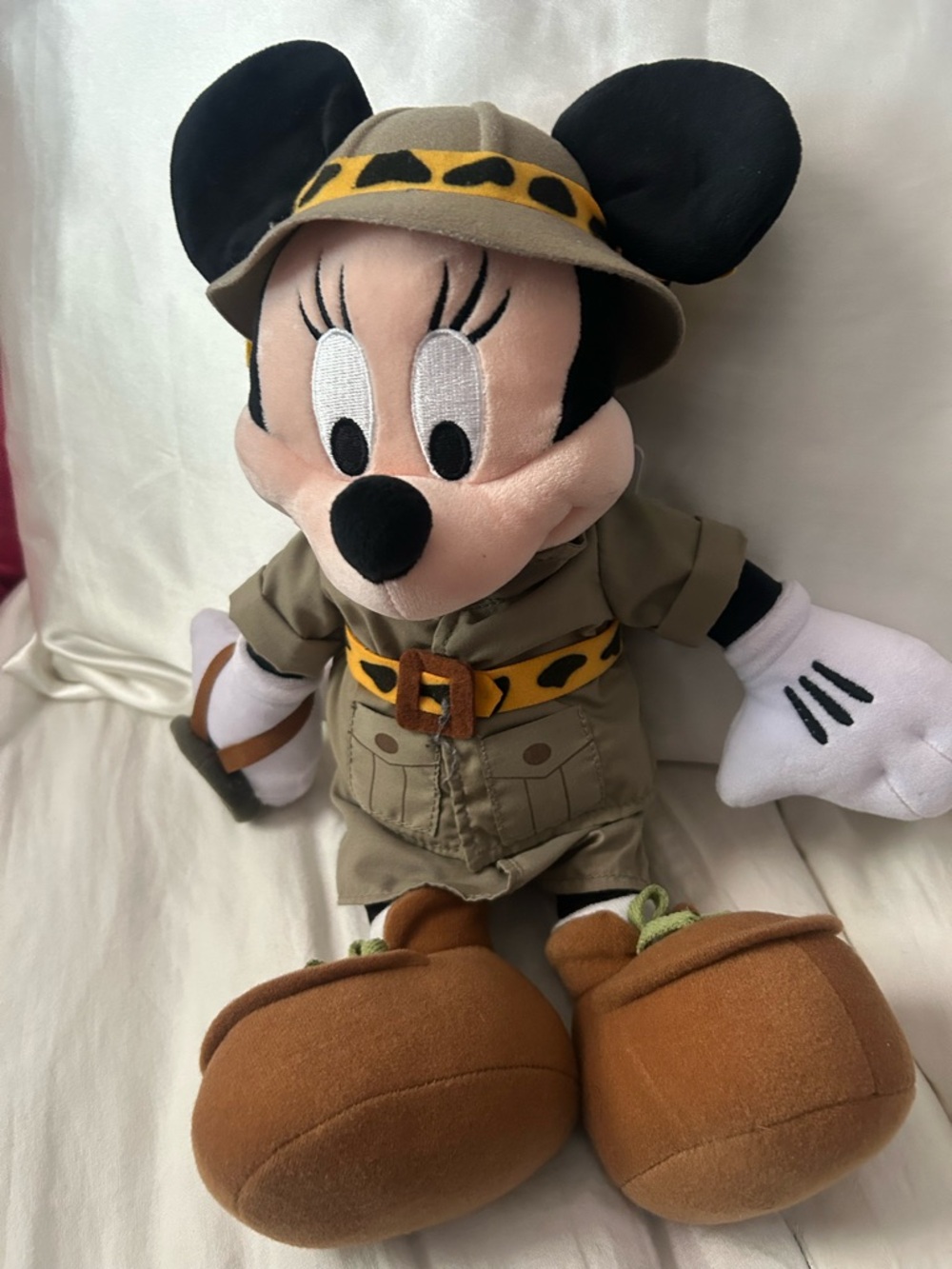 Disney Minnie Mouse Safari Plush - Tan, Black & Brown